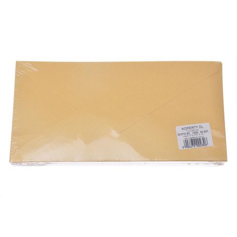 Koperta Logos DL Złota Metalic, 110g, 1szt - 2